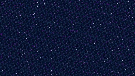 geometric design with white dots on dark blue background