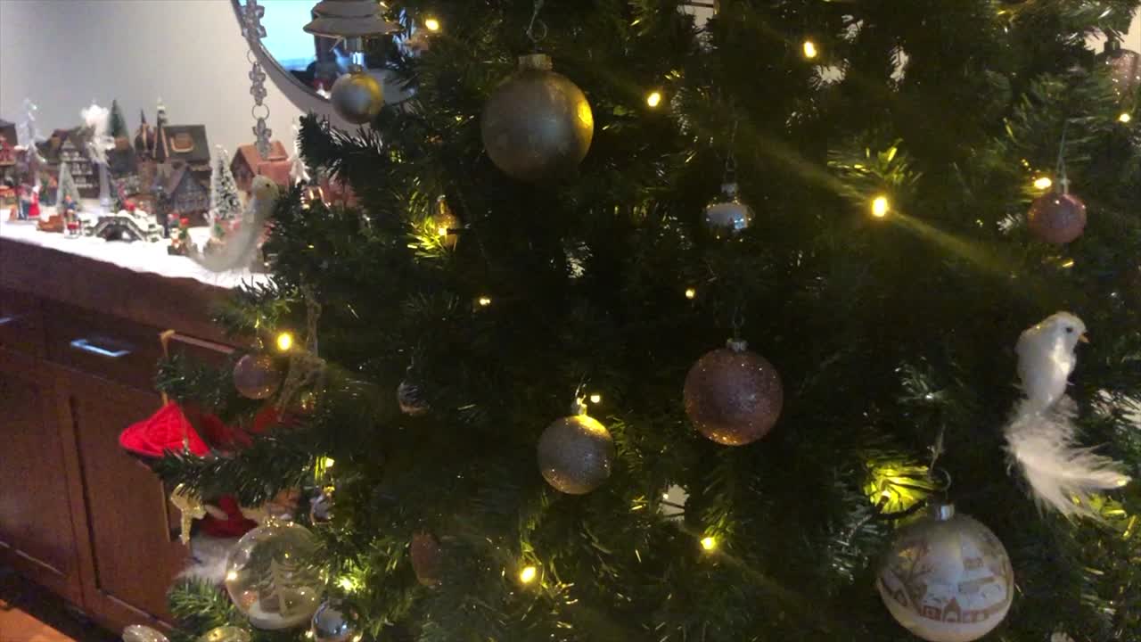 árbol de Navidad bellamente decorado