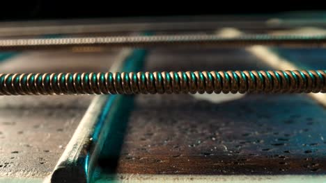 Close-up of Acoustic Guitar Strings and Bridge