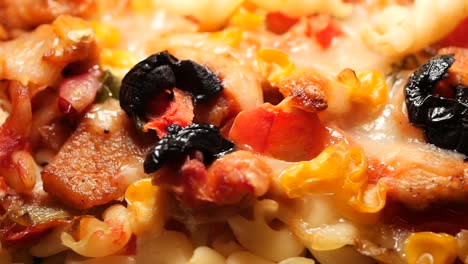close-up of a pasta bake