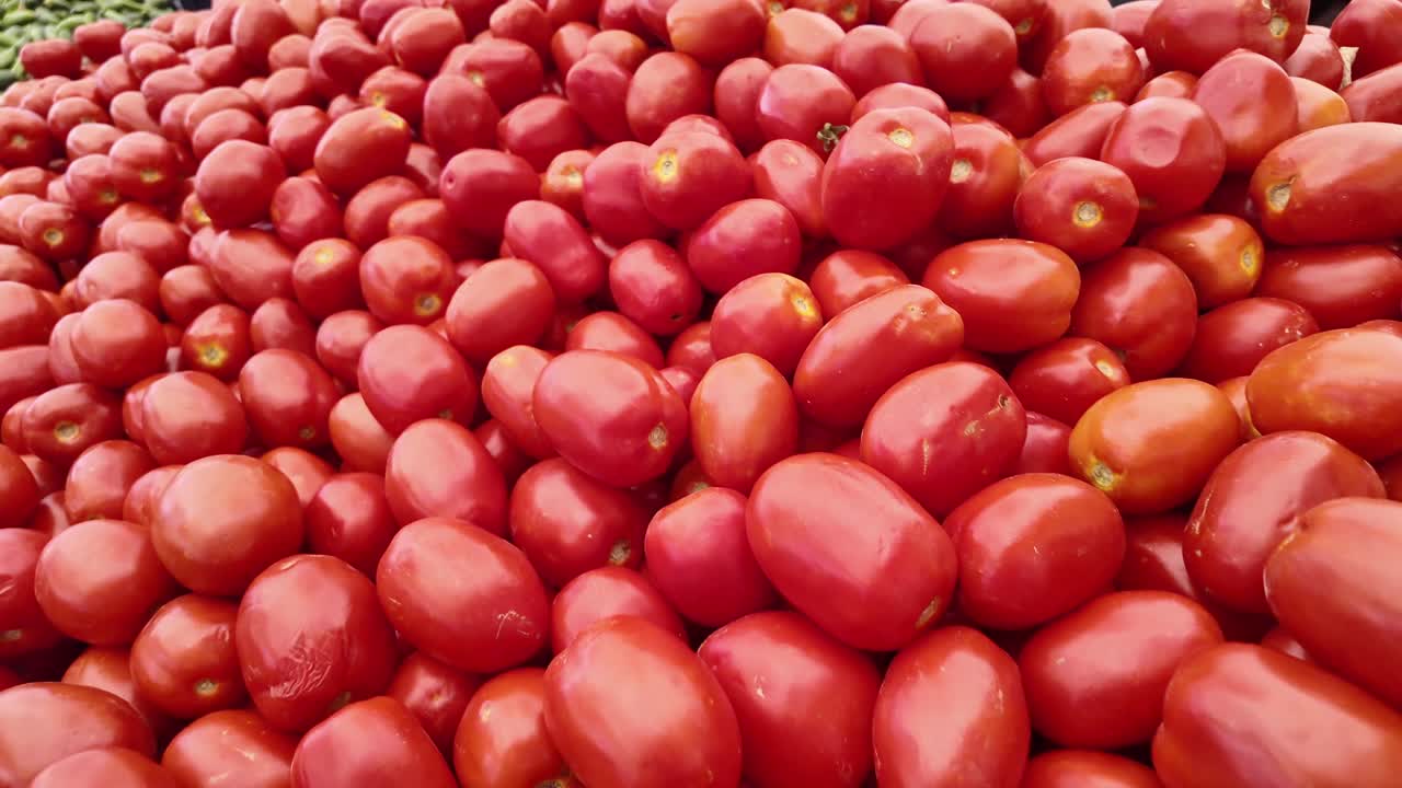Pile of Fresh Roma Tomatoes