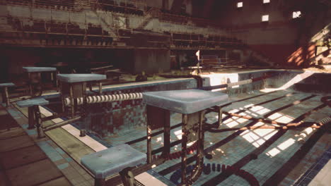 abandoned swimming pool