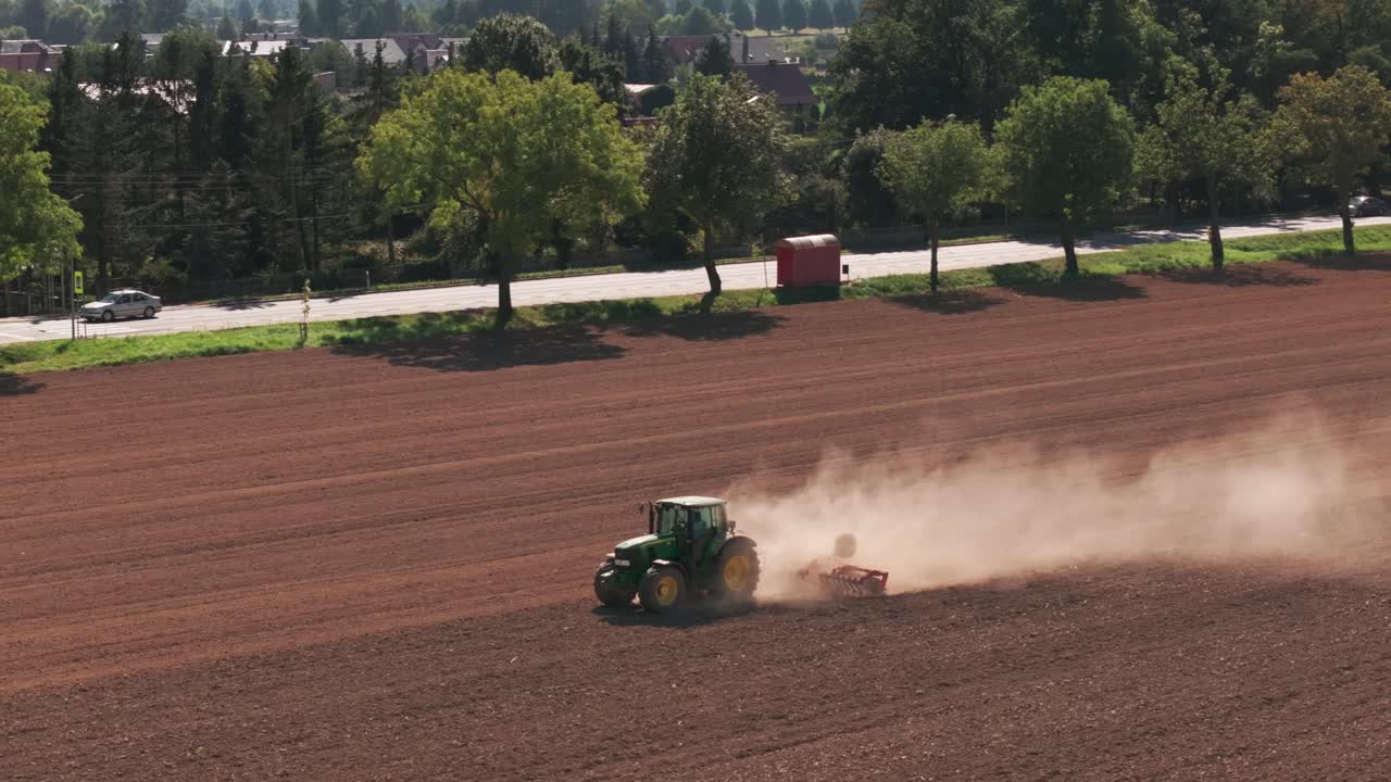 트랙터 필드 작업 애호가들 폴란드의 실레시아인