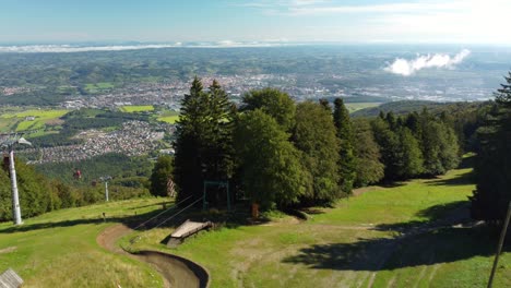 panoramic view of maribor, slovenia from pohorje