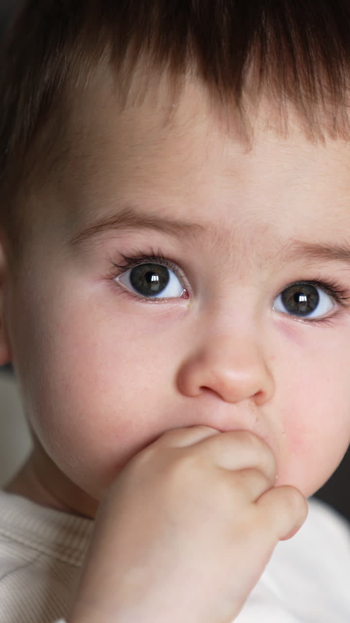 Close-up portrait of a baby