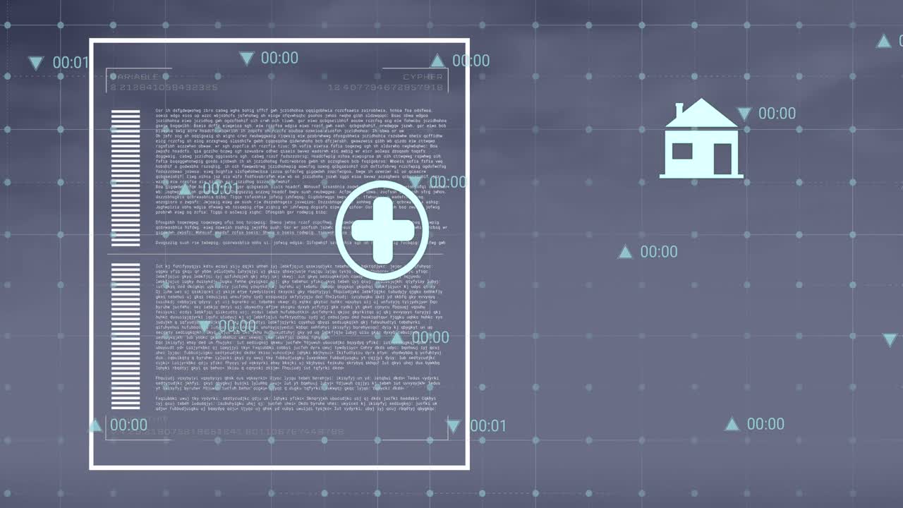 animación de iconos y procesamiento de datos financieros en la cuadrícula