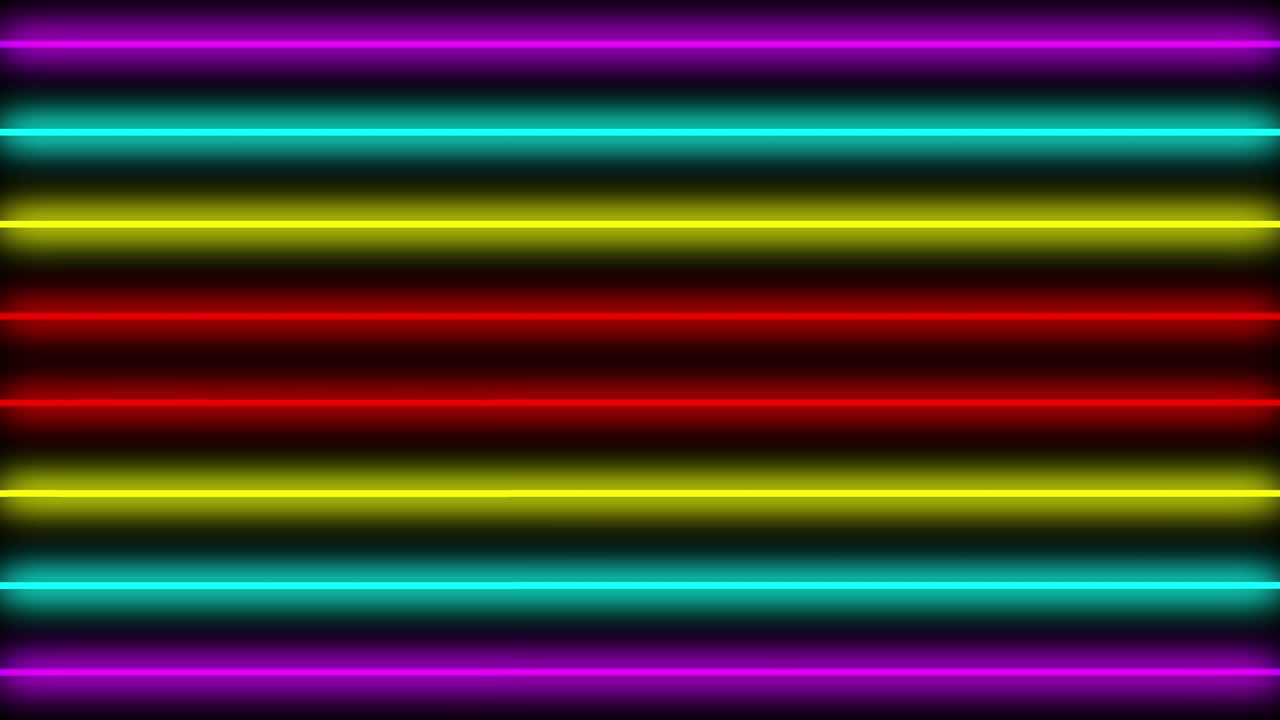 Neon line illumination animation motion graphics