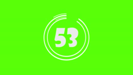 el cronometrador de minutos en el fondo. cuenta atrás de 60 a 0 segundos.