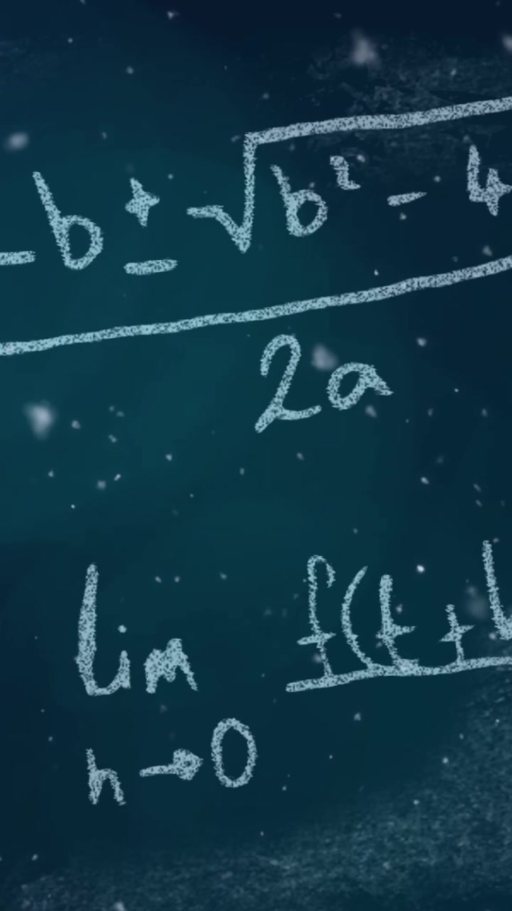 Animation of spots over mathematical equations