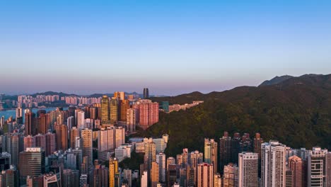 Hyperlapse-in-Hong-Kong-city-at-evening-by-dji-mavic3