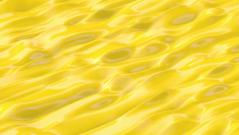 glossy melting yellow plastic liquid