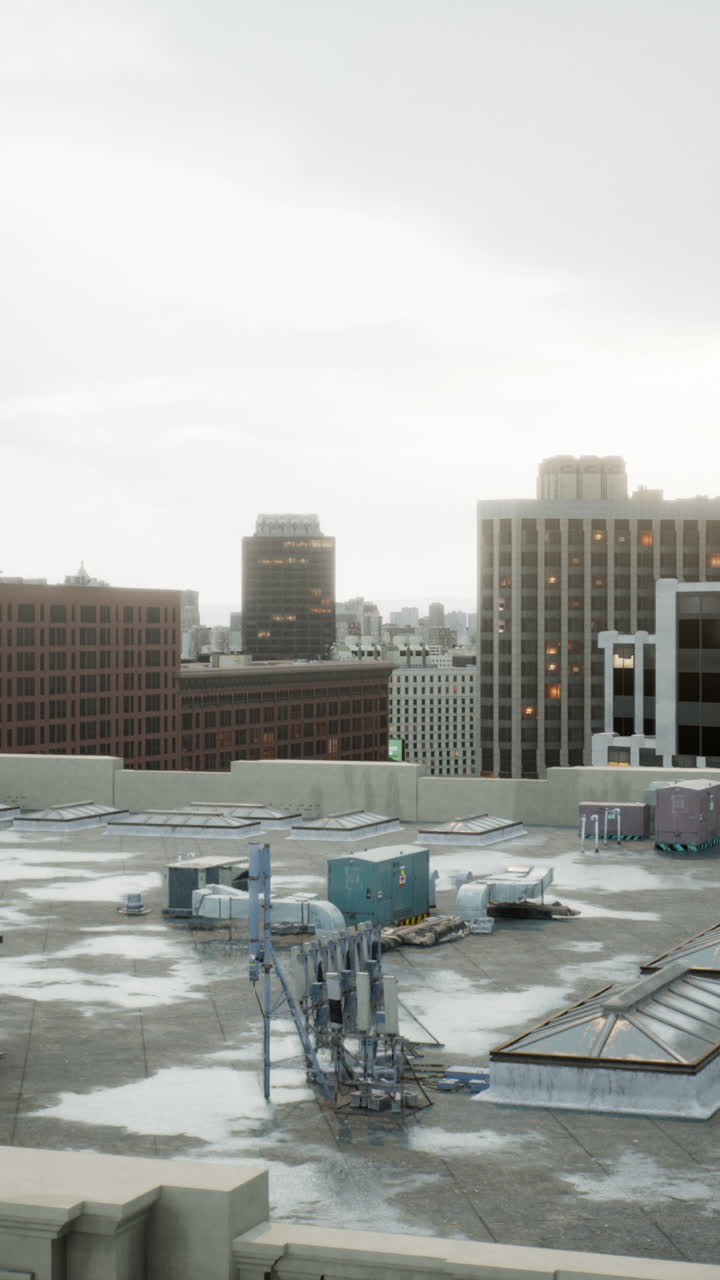 vista desde el techo de un paisaje urbano