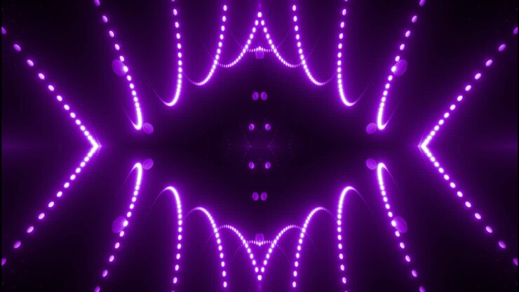 Purple Light Tunnel Abstract Background