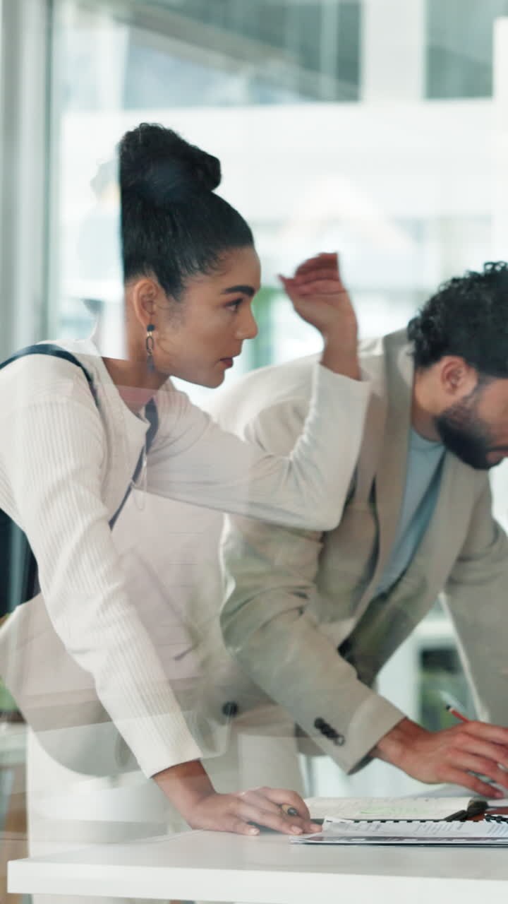 Business Team Collaboration in Modern Office