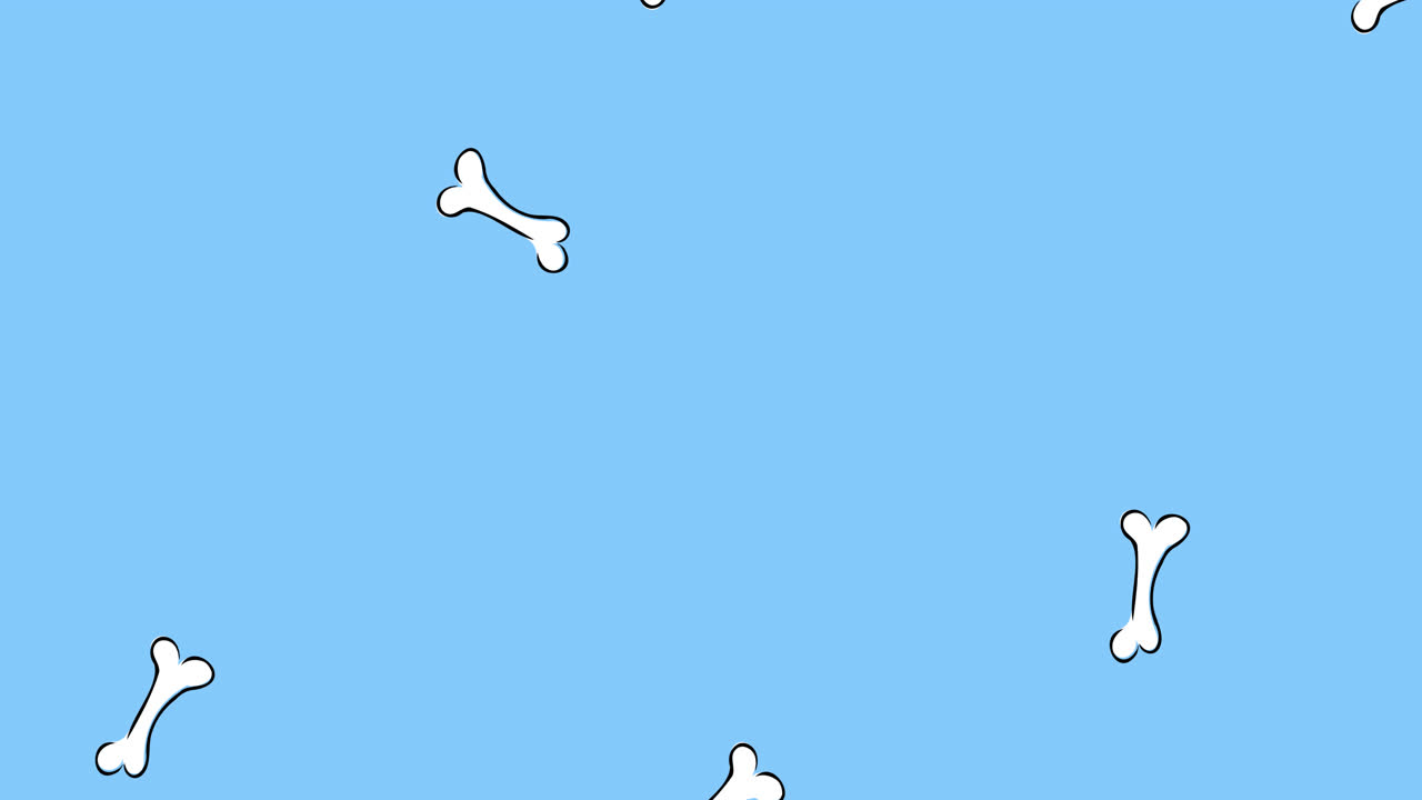 파란색 배경에 여러 개의  ⁇   ⁇ 의 애니메이션