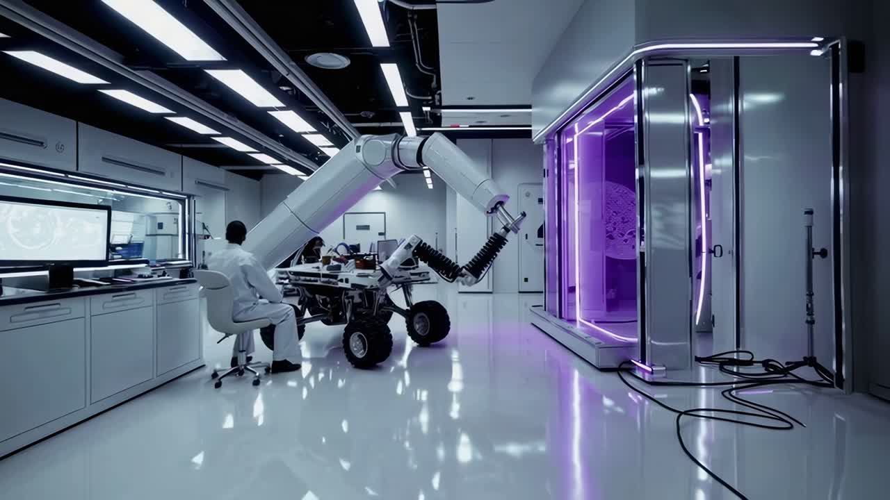 Advanced Robotic Imaging System in Research Lab