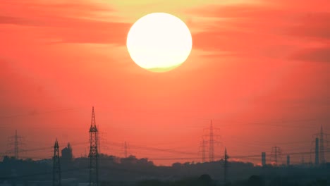 el sol se esta poniendo
