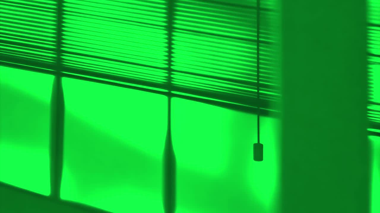 Abstract window shadows animation, transparent 4K video, green screen