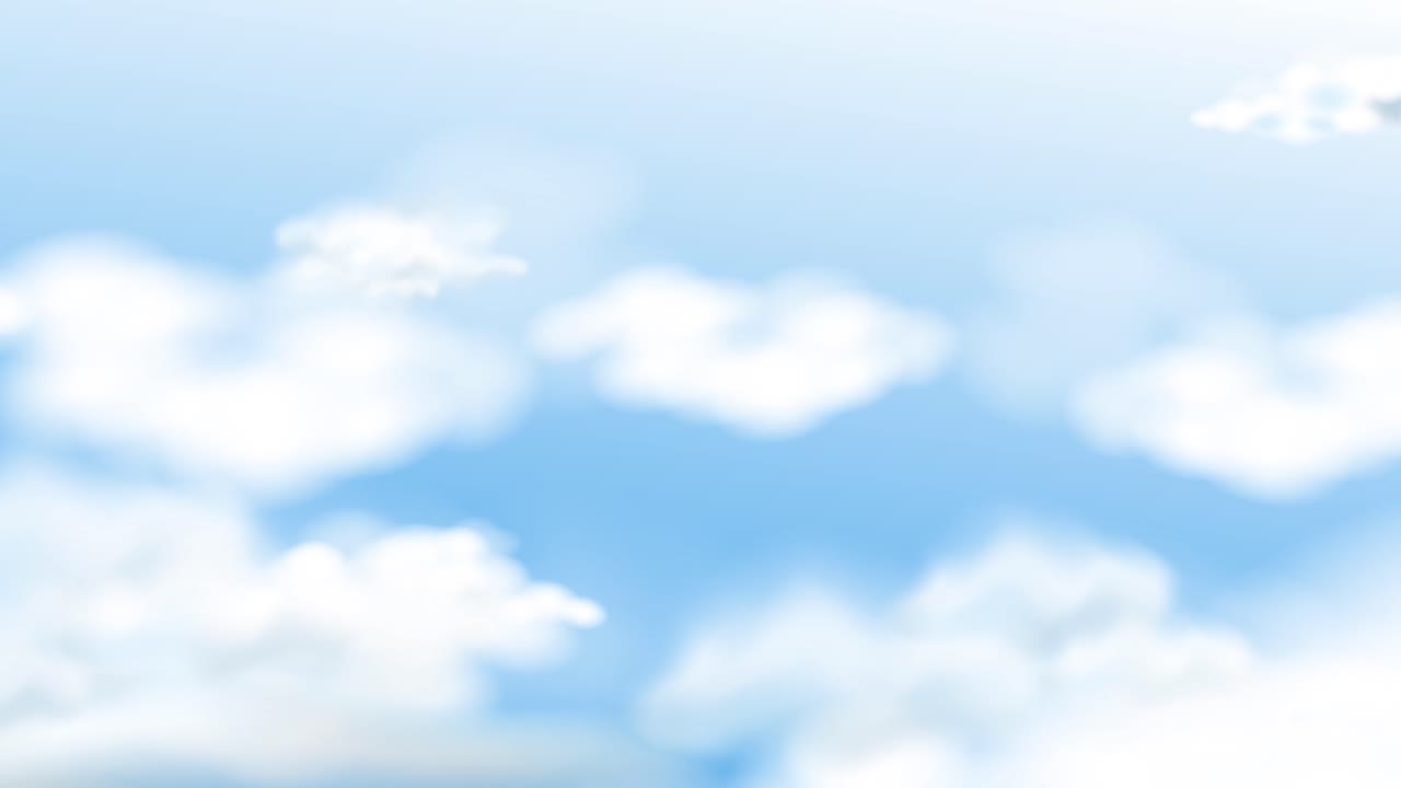 구름은 천천히 은 하늘을 가로질러 떠다닙니다.