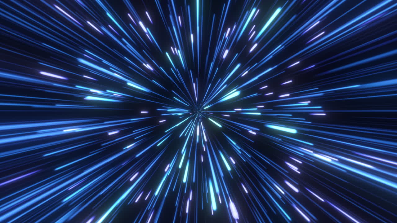 efecto visual de velocidad de deformación del hiperespacio