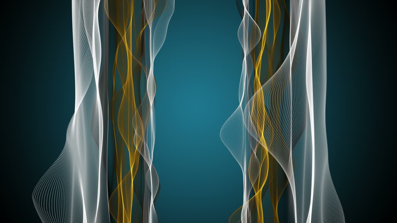 animación fantástica con objeto de onda de partículas en cámara lenta, 4096x2304 bucle 4k