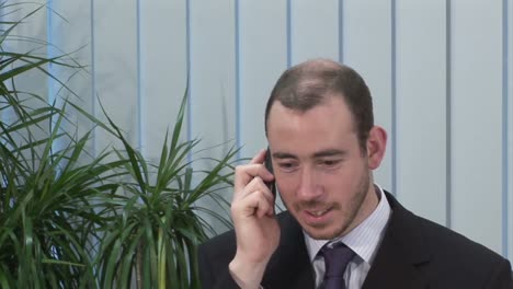 businesswoman talking on headset