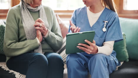 Hands,-woman-or-doctor-with-good-news