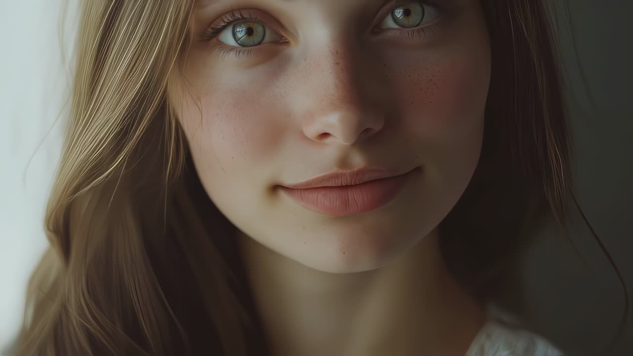 retrato de una mujer joven