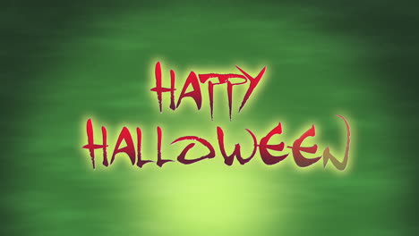 feliz halloween con niebla y textura tóxica verde