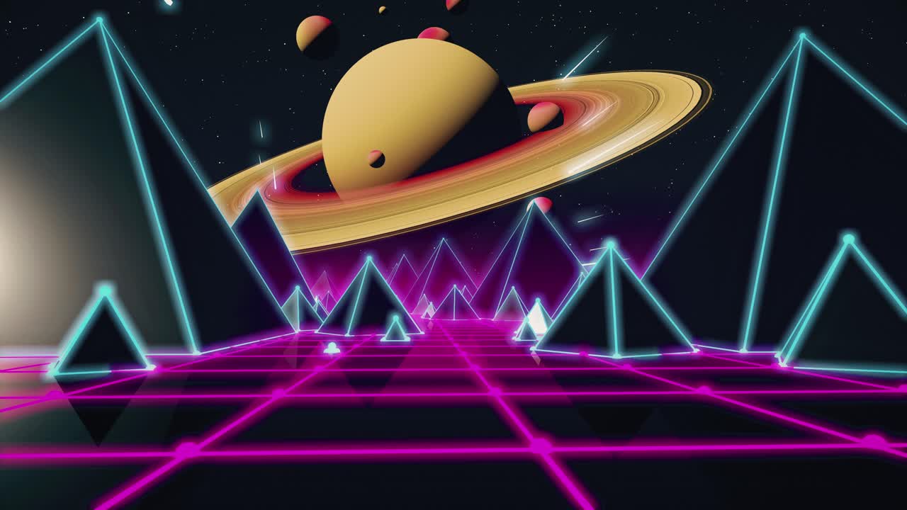 las pirámides espaciales retro