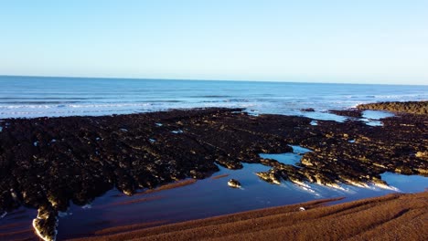 bright, clear and steady arial footage of the south coast of england