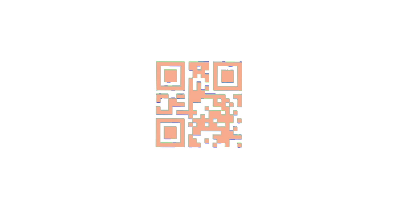QR code scanner against white background