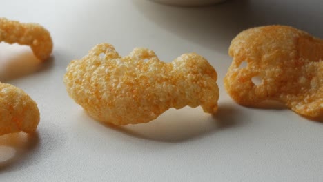 crispy pork rinds: a close-up look at this crunchy snack