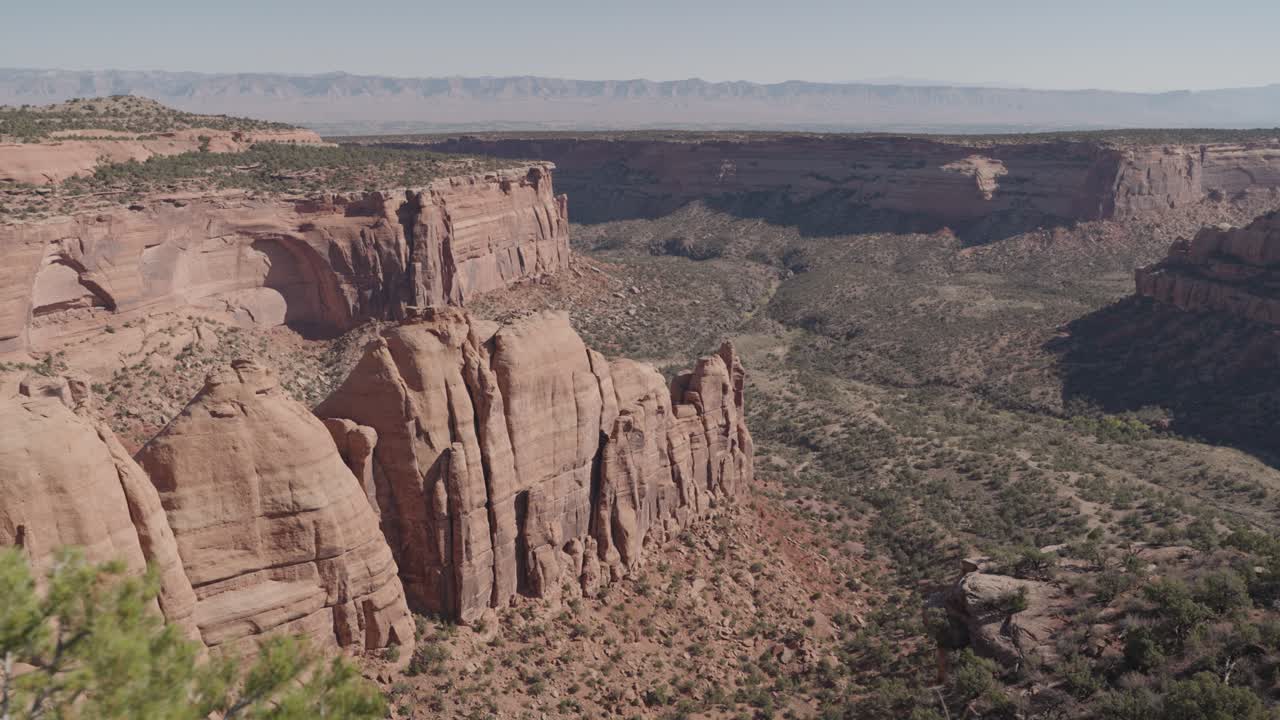 Scenic Canyon Landscape with Red Rock Formations