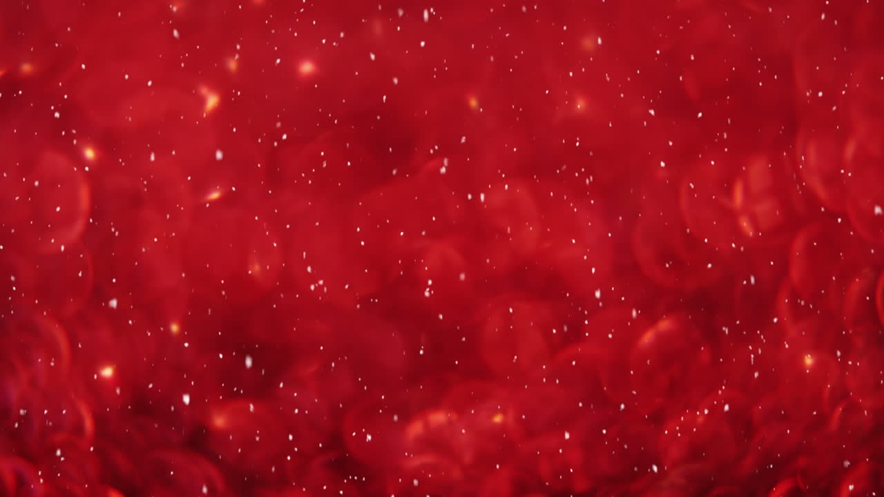 빛나는  ⁇ 은 불빛 위에 내리는 눈의 애니메이션