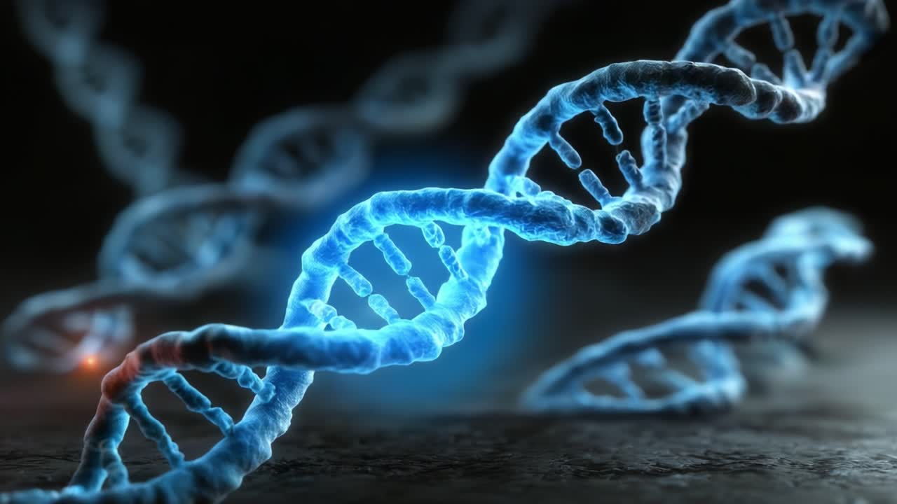 Exploring the Double Helix Structure of DNA: A Journey Through Genetic Material and Molecular Biology Representations in Stunning Visuals