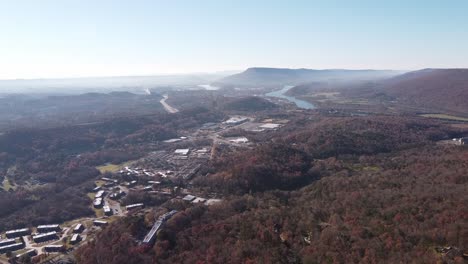 high angle aerial drone shot