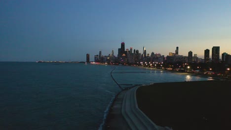 october aerial drone footage chicago, illinois