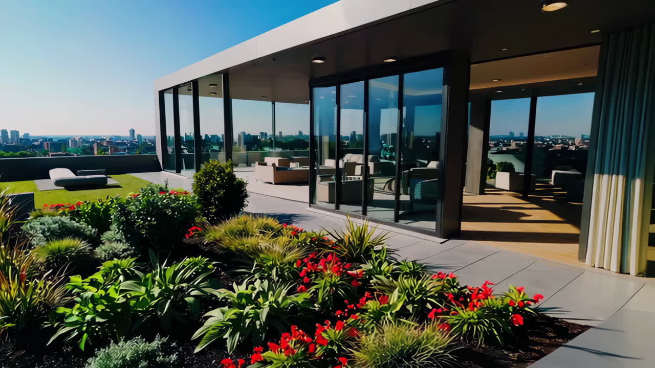 Rooftop Terrace with City Views