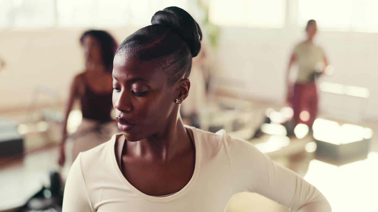 Women in a Pilates studio