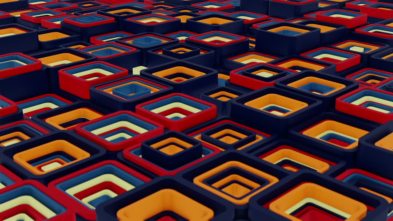 patrón geométrico abstracto de cuadrados anidados