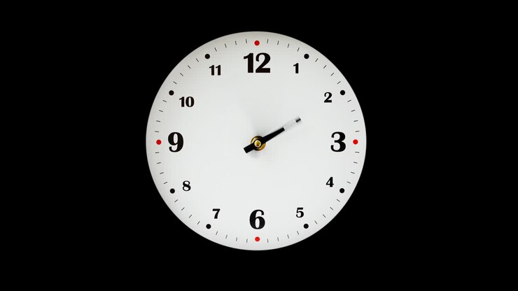 Shooting of hours. Time lapse. Alpha channel included. Shooting of the dial of hours