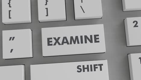 examinar la presión del botón en el teclado