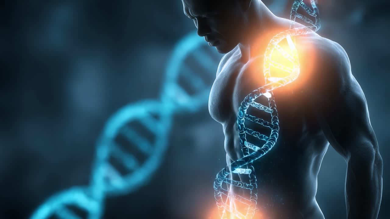 Exploring the Intersection of Genetics and Human Anatomy: A Visual Journey into the Intricacies of DNA and Its Influence on Physique and Health