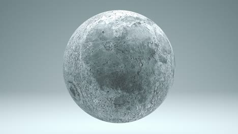 la luna girando en bucle sin costuras aislado 4k con luma mate