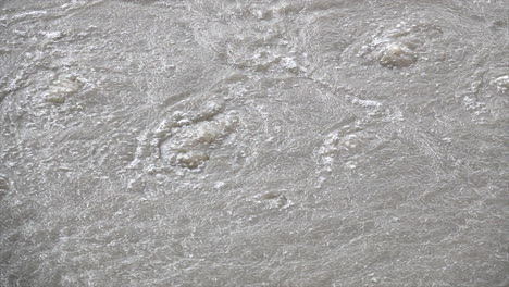 High-angle-shot-of-hot-spring-water-boiling-in-slow-motion-at-Yellowstone-National-Park