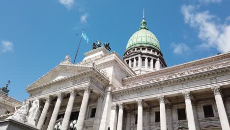 national congress building of buenos aires city argentina, south american landmark over blue skyline