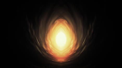 fractal image of an intergalactic wormhole with warm colors