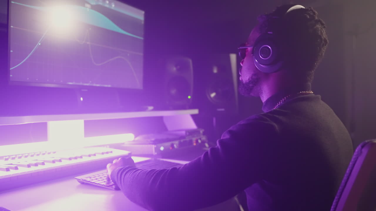 Music Producer in Recording Studio