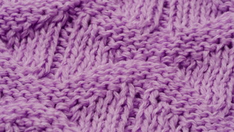 close-up of purple knitted fabric